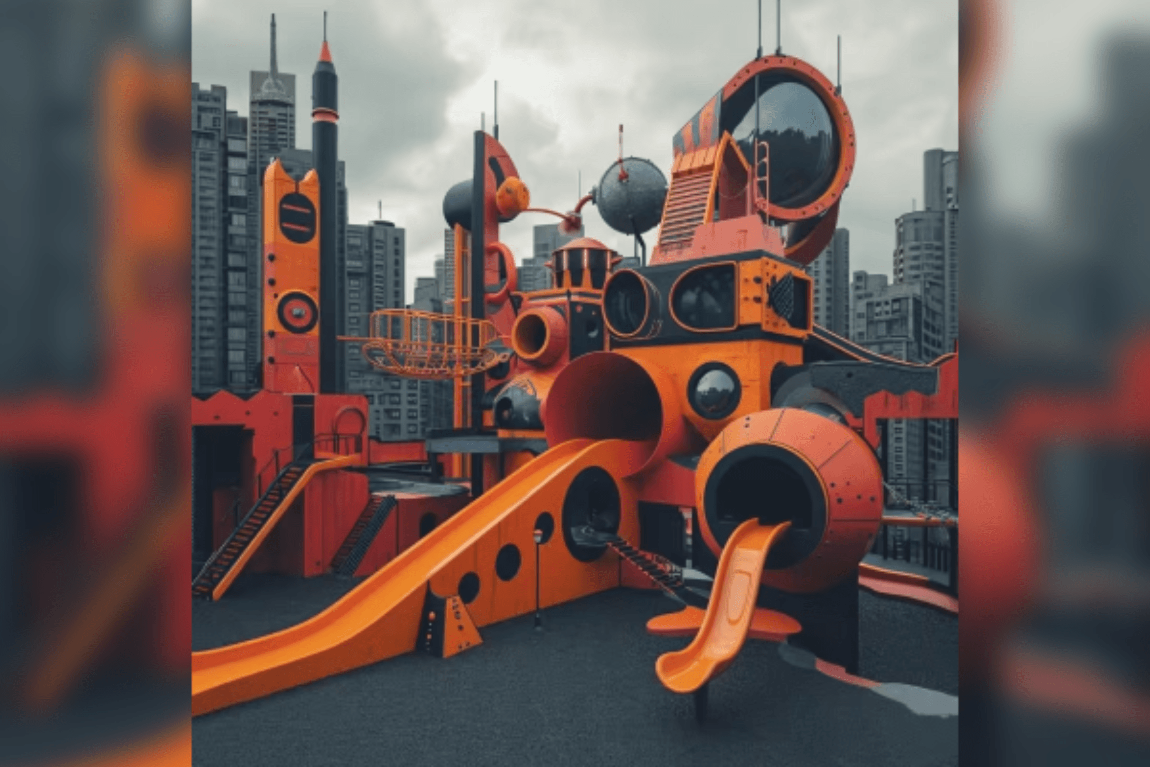 1200 sci-fi themed slides park