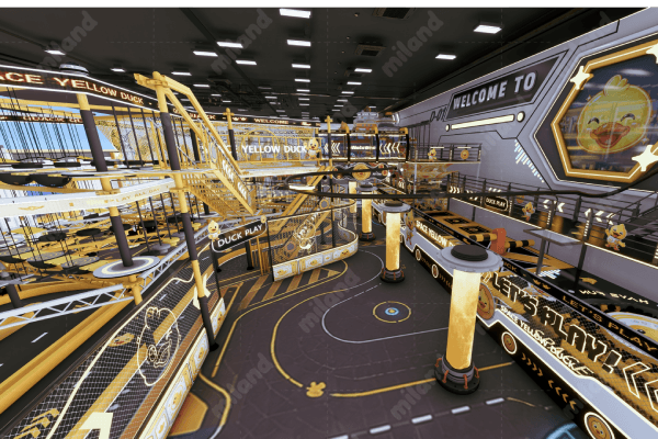 multi-layer space theme indoor park