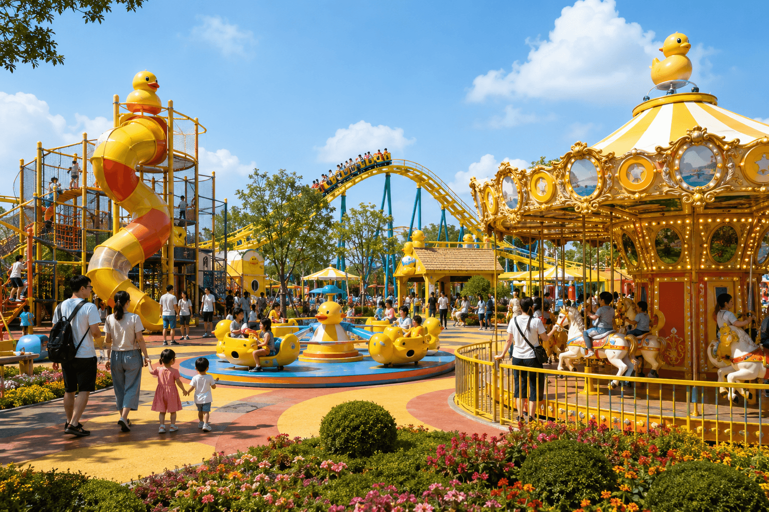 outdoor unpowered theme park