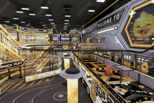 space duck theme indoor playground