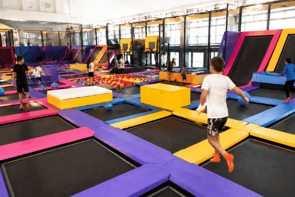 how much space you need for a trampoline park