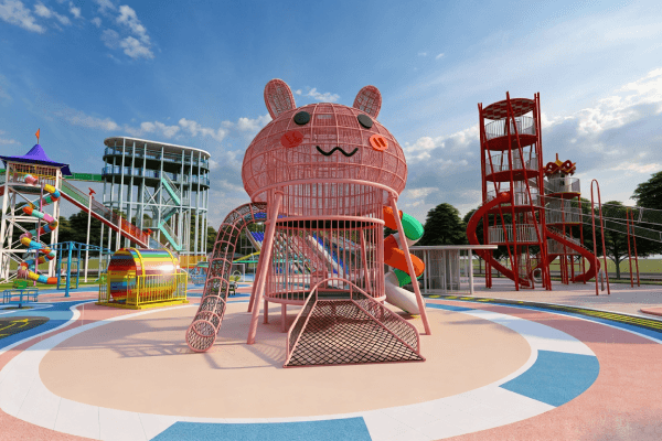 outdoor non-powered attractions