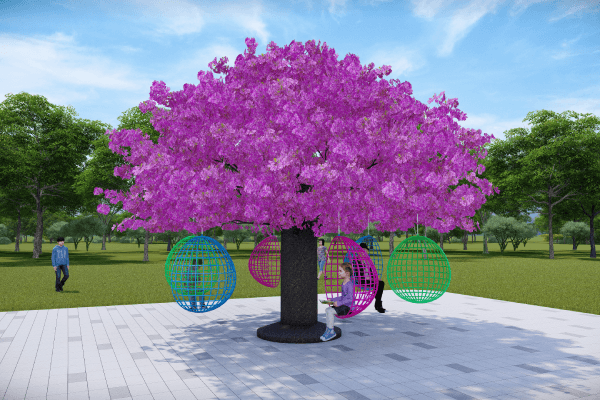sakura tree swing