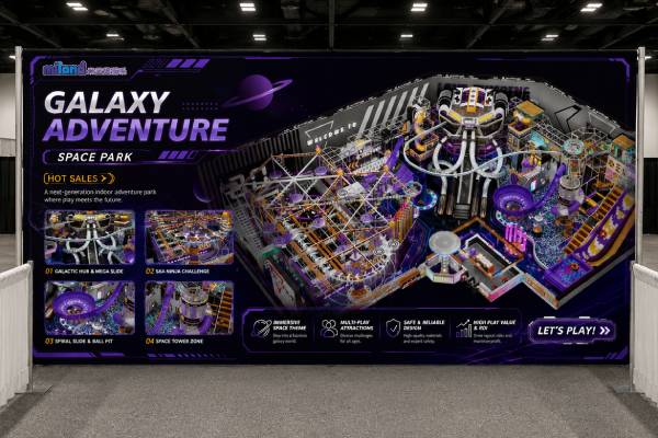 Miland space-themed indoor playground at IAAPA EXPO EUROPE