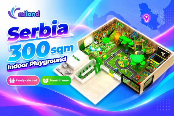 300 sqm indoor playground project in Serbia